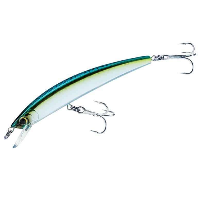 DUEL Yo-Zuri Crystal Minnow Floating Lure, Holographic Green Mackerel, 5-1/4-Inch - Image 1